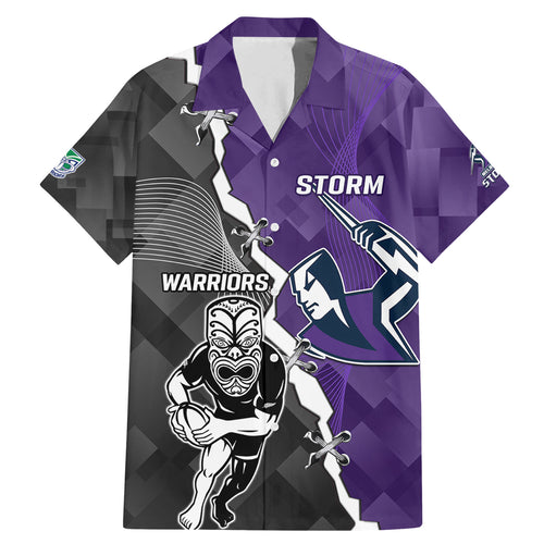 personalised-storm-and-warriors-rugby-family-matching-mermaid-dress-and-hawaiian-shirt-2023-sporty-style
