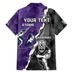 personalised-storm-and-warriors-rugby-family-matching-off-shoulder-long-sleeve-dress-and-hawaiian-shirt-2023-sporty-style