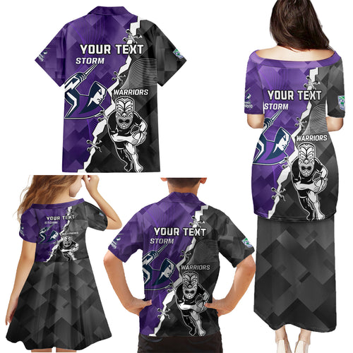 personalised-storm-and-warriors-rugby-family-matching-puletasi-dress-and-hawaiian-shirt-2023-sporty-style