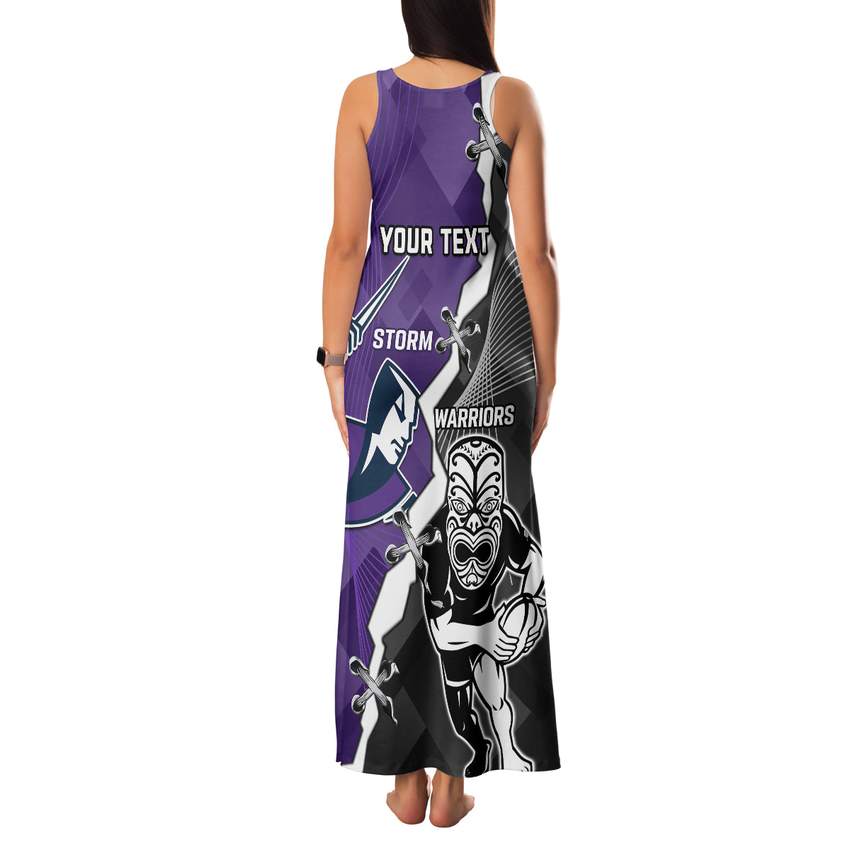 personalised-storm-and-warriors-rugby-family-matching-tank-maxi-dress-and-hawaiian-shirt-2023-sporty-style