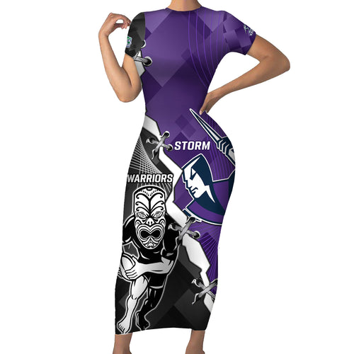 personalised-storm-and-warriors-rugby-short-sleeve-bodycon-dress-2023-sporty-style