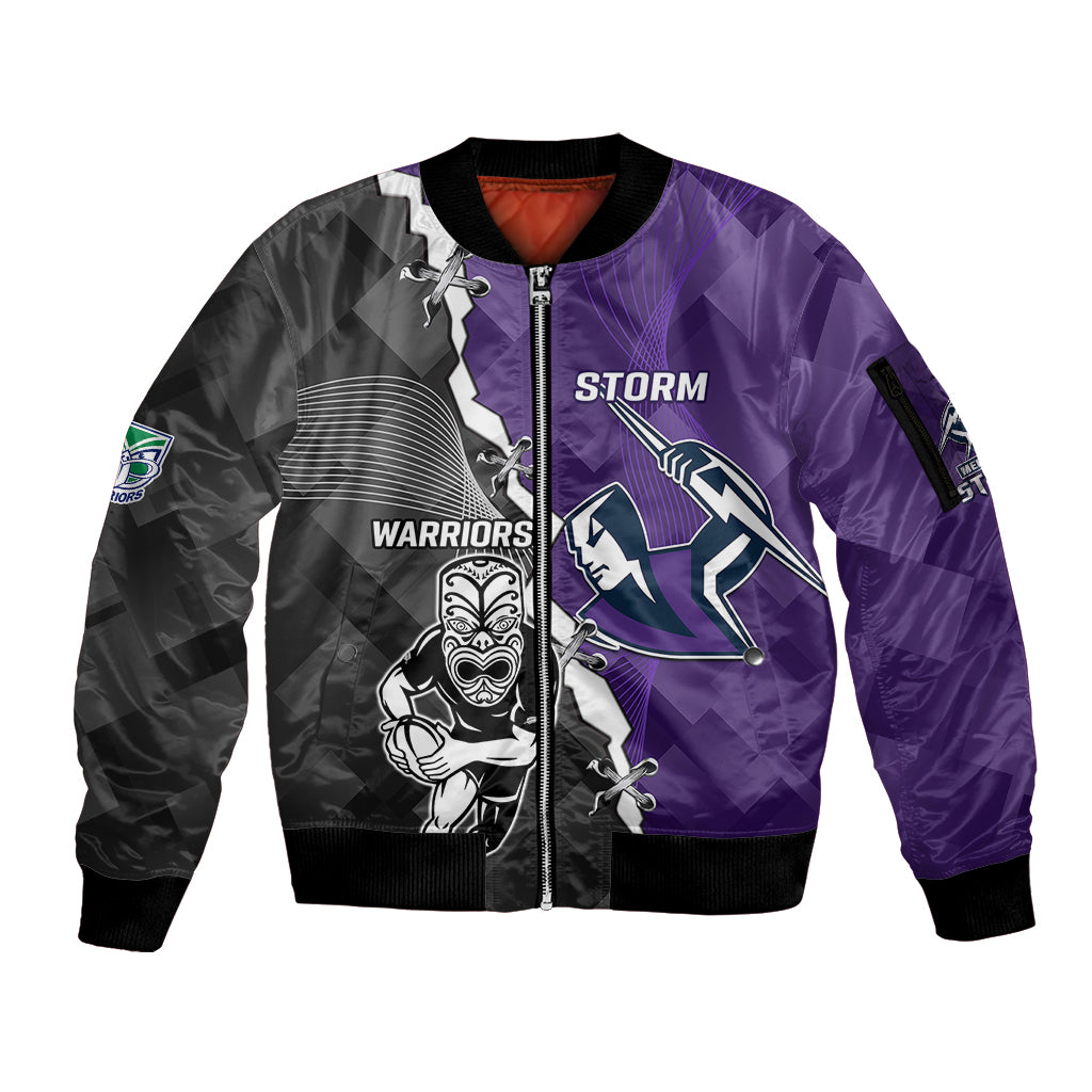 personalised-storm-and-warriors-rugby-sleeve-zip-bomber-jacket-2023-sporty-style