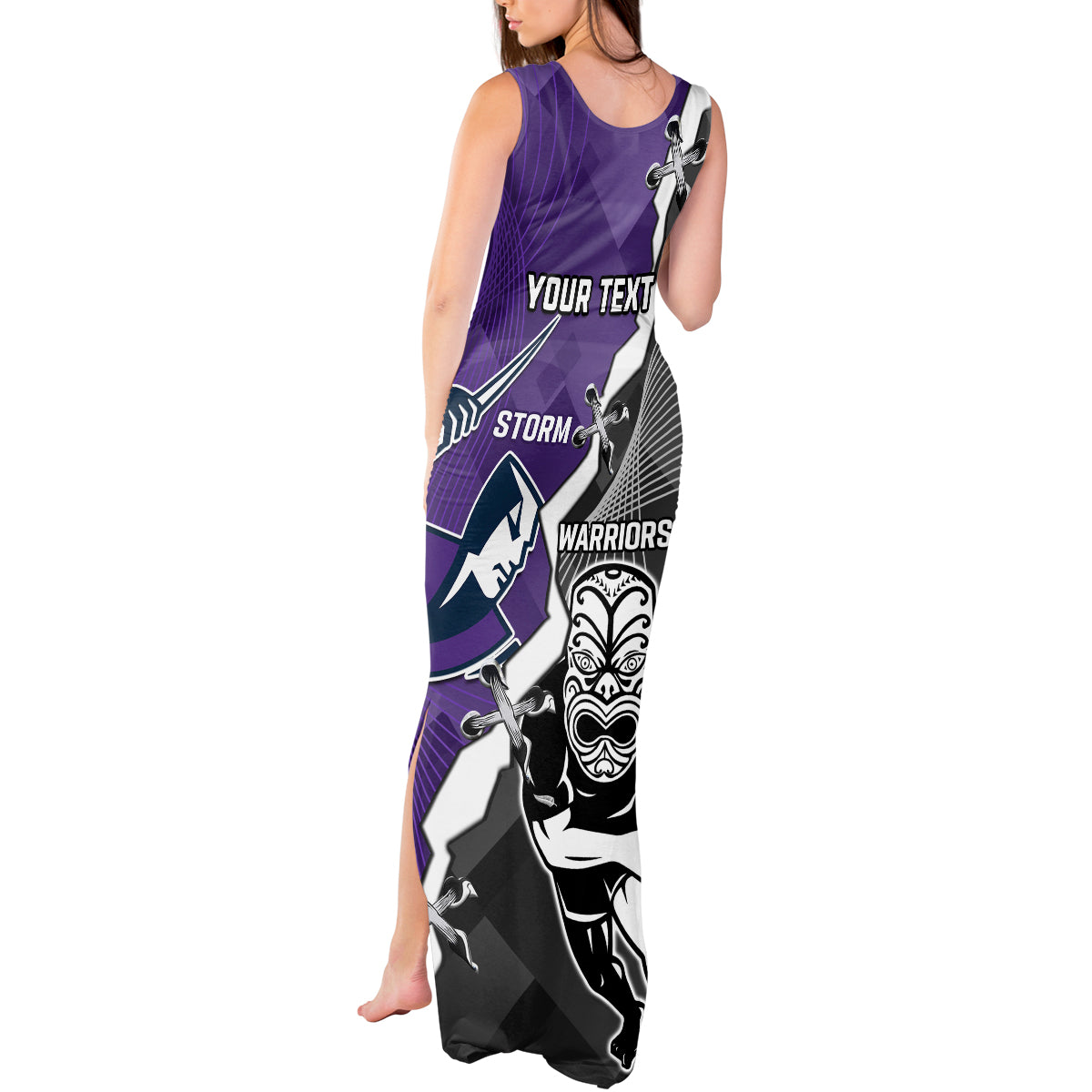personalised-storm-and-warriors-rugby-tank-maxi-dress-2023-sporty-style