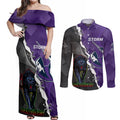 personalised-storm-and-panthers-rugby-couples-matching-off-shoulder-maxi-dress-and-long-sleeve-button-shirts-2023-sporty-style
