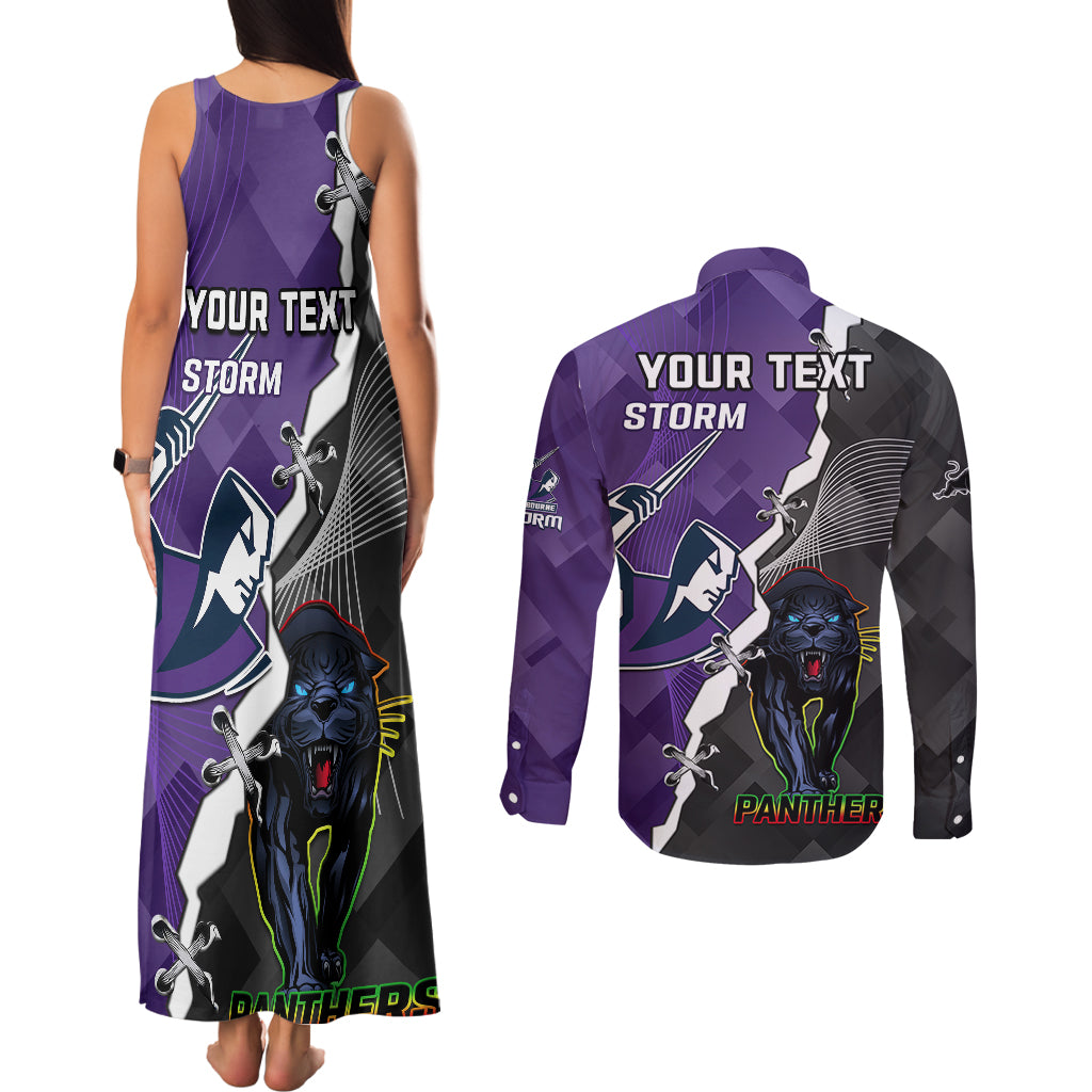 personalised-storm-and-panthers-rugby-couples-matching-tank-maxi-dress-and-long-sleeve-button-shirts-2023-sporty-style