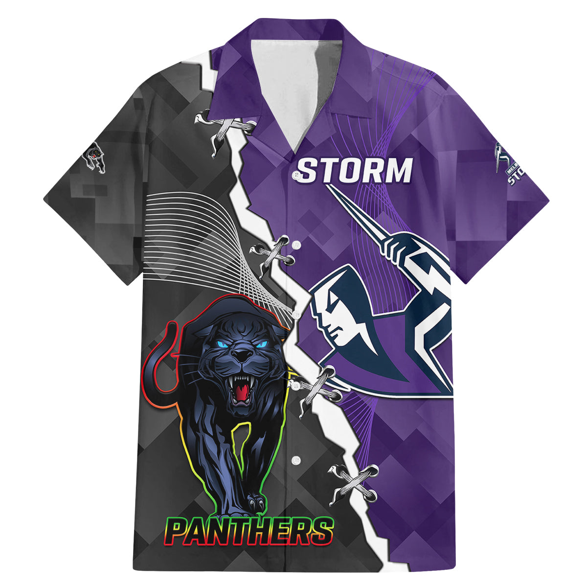 personalised-storm-and-panthers-rugby-family-matching-mermaid-dress-and-hawaiian-shirt-2023-sporty-style