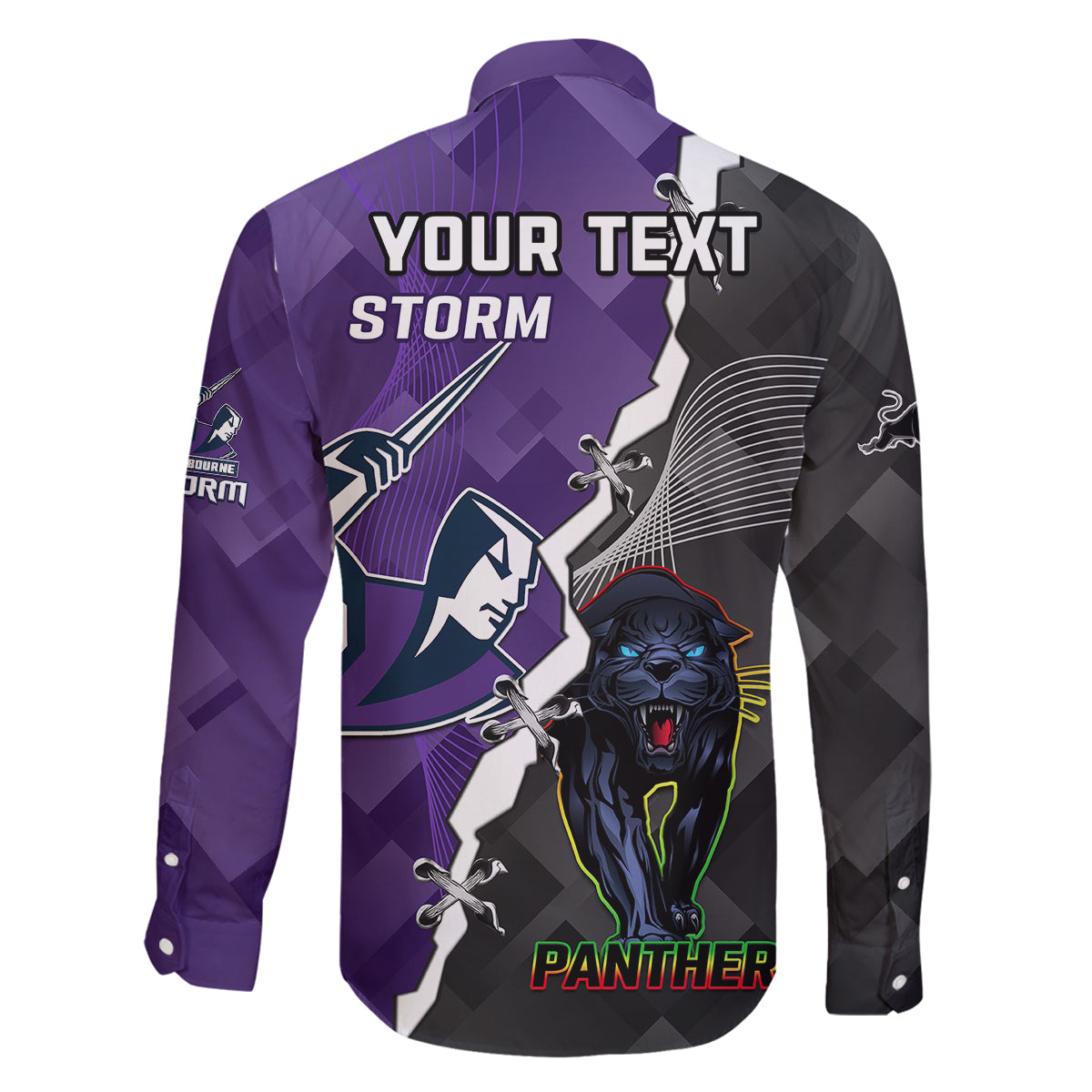 personalised-storm-and-panthers-rugby-family-matching-off-shoulder-short-dress-and-hawaiian-shirt-2023-sporty-style