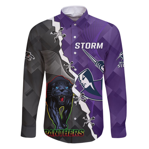 personalised-storm-and-panthers-rugby-family-matching-puletasi-dress-and-hawaiian-shirt-2023-sporty-style