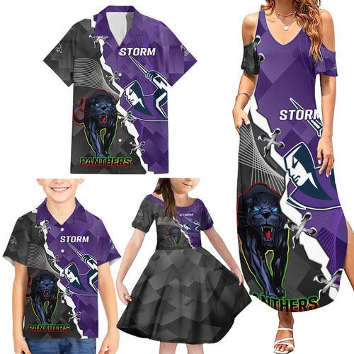 personalised-storm-and-panthers-rugby-family-matching-summer-maxi-dress-and-hawaiian-shirt-2023-sporty-style
