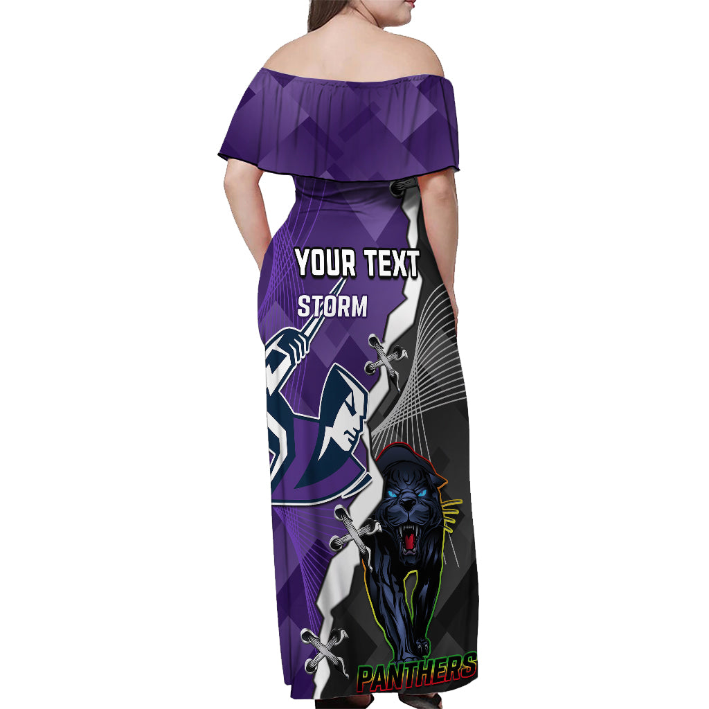 personalised-storm-and-panthers-rugby-off-shoulder-maxi-dress-2023-sporty-style