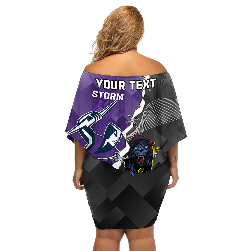 personalised-storm-and-panthers-rugby-off-shoulder-short-dress-2023-sporty-style