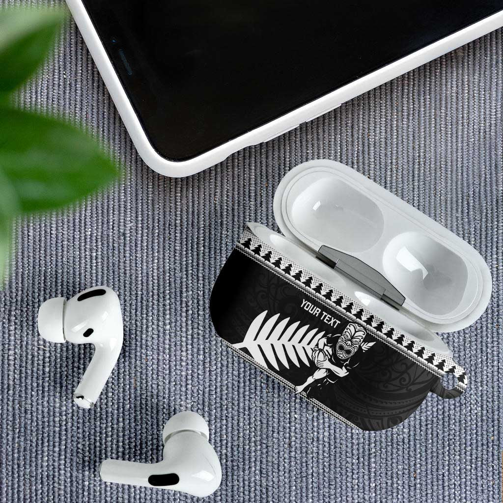 New Zealand Christmas Rugby Personalised AirPods Case Meri Kirihimete All Black Maori - Aussie Hoodie