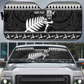 New Zealand Christmas Rugby Personalised Auto Sun Shade Meri Kirihimete All Black Maori - Aussie Hoodie