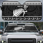 New Zealand Christmas Rugby Personalised Auto Sun Shade Meri Kirihimete All Black Maori - Aussie Hoodie
