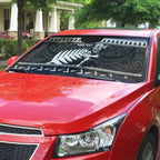 New Zealand Christmas Rugby Personalised Auto Sun Shade Meri Kirihimete All Black Maori - Aussie Hoodie