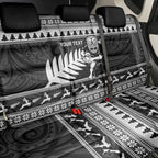 New Zealand Christmas Rugby Personalised Back Car Seat Cover Meri Kirihimete All Black Maori - Aussie Hoodie