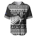 New Zealand Christmas Rugby Personalised Baseball Jersey Meri Kirihimete All Black Maori - Aussie Hoodie
