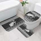 New Zealand Christmas Rugby Personalised Bathroom Set Meri Kirihimete All Black Maori - Aussie Hoodie