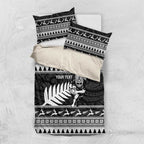New Zealand Christmas Rugby Personalised Bedding Set Meri Kirihimete All Black Maori - Aussie Hoodie