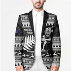 New Zealand Christmas Rugby Personalised Blazer Meri Kirihimete All Black Maori - Aussie Hoodie