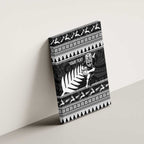 New Zealand Christmas Rugby Personalised Canvas Wall Art Meri Kirihimete All Black Maori - Aussie Hoodie