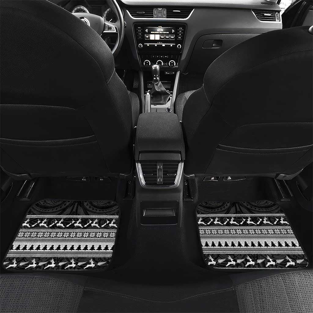 New Zealand Christmas Rugby Personalised Car Mats Meri Kirihimete All Black Maori - Aussie Hoodie