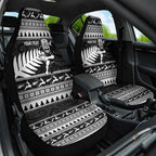 New Zealand Christmas Rugby Personalised Car Seat Cover Meri Kirihimete All Black Maori - Aussie Hoodie
