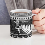 New Zealand Christmas Rugby Personalised Ceramic Mug Meri Kirihimete All Black Maori - Aussie Hoodie