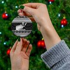 New Zealand Christmas Rugby Personalised Ceramic Ornament Meri Kirihimete All Black Maori - Aussie Hoodie