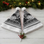 New Zealand Christmas Rugby Personalised Christmas Santa Hat Meri Kirihimete All Black Maori - Aussie Hoodie