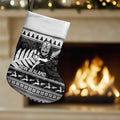 New Zealand Christmas Rugby Personalised Christmas Stocking Meri Kirihimete All Black Maori - Aussie Hoodie
