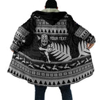 New Zealand Christmas Rugby Personalised Cloak Meri Kirihimete All Black Maori - Aussie Hoodie