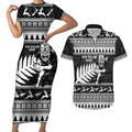 New Zealand Christmas Rugby Personalised Couples Matching Short Sleeve Bodycon Dress and Hawaiian Shirt Meri Kirihimete All Black Maori - Aussie Hoodie