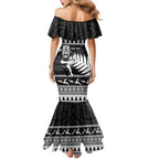 New Zealand Christmas Rugby Personalised Family Matching Mermaid Dress and Hawaiian Shirt Meri Kirihimete All Black Maori - Aussie Hoodie