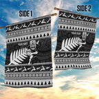 New Zealand Christmas Rugby Personalised Garden Flag Meri Kirihimete All Black Maori - Aussie Hoodie