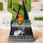New Zealand Christmas Rugby Personalised Grocery Bag Meri Kirihimete All Black Maori - Aussie Hoodie