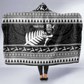 New Zealand Christmas Rugby Personalised Hooded Blanket Meri Kirihimete All Black Maori - Aussie Hoodie