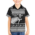 New Zealand Christmas Rugby Personalised Kid Hawaiian Shirt Meri Kirihimete All Black Maori - Aussie Hoodie