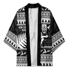 New Zealand Christmas Rugby Personalised Kimono Meri Kirihimete All Black Maori - Aussie Hoodie