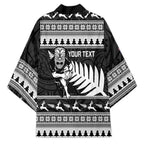 New Zealand Christmas Rugby Personalised Kimono Meri Kirihimete All Black Maori - Aussie Hoodie