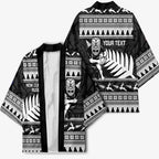 New Zealand Christmas Rugby Personalised Kimono Meri Kirihimete All Black Maori - Aussie Hoodie