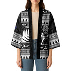 New Zealand Christmas Rugby Personalised Kimono Meri Kirihimete All Black Maori - Aussie Hoodie