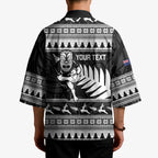 New Zealand Christmas Rugby Personalised Kimono Meri Kirihimete All Black Maori - Aussie Hoodie