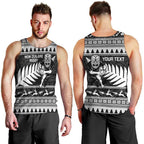New Zealand Christmas Rugby Personalised Men Tank Top Meri Kirihimete All Black Maori - Aussie Hoodie