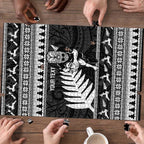 New Zealand Christmas Rugby Personalised Puzzle Meri Kirihimete All Black Maori - Aussie Hoodie