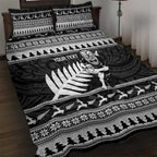 New Zealand Christmas Rugby Personalised Quilt Bed Set Meri Kirihimete All Black Maori - Aussie Hoodie