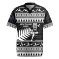New Zealand Christmas Rugby Personalised Rugby Jersey Meri Kirihimete All Black Maori - Aussie Hoodie