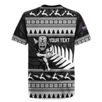New Zealand Christmas Rugby Personalised Rugby Jersey Meri Kirihimete All Black Maori - Aussie Hoodie
