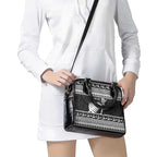 New Zealand Christmas Rugby Personalised Shoulder Handbag Meri Kirihimete All Black Maori - Aussie Hoodie