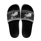 New Zealand Christmas Rugby Personalised Slide Sandals Meri Kirihimete All Black Maori - Aussie Hoodie
